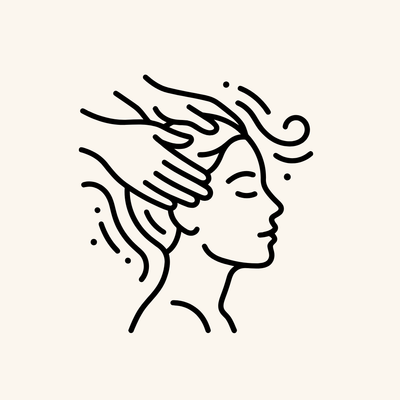 Massage scalp gently